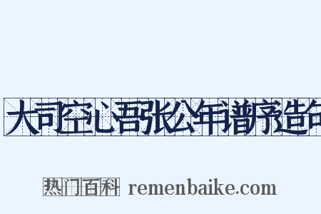 大司空心吾张公年谱序造句是什么意思的图片